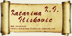 Katarina Ilišković vizit kartica